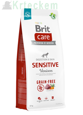 BRIT CARE Grain-free Sensitive Venison 12kg + LAB V 500ml 5% SLEVA!
