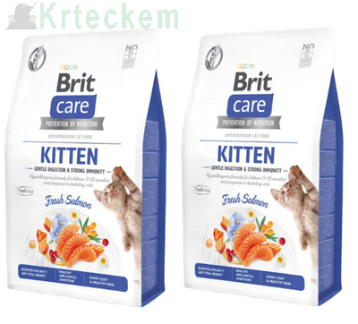 BRIT Care Cat Grain-Free Kitten Gentle Digestion & Strong Immunity 2x7kg SLEVA 3%
