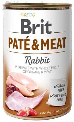 BRIT PATE & MEAT RABBIT 12x400g