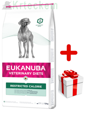 EUKANUBA Restricted Calorie 12kg + Překvapení pro psa