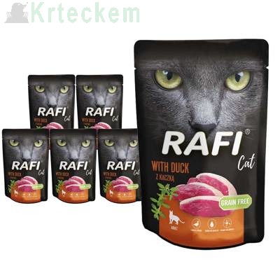 RAFI Cat Adult s kachnou 10x100g