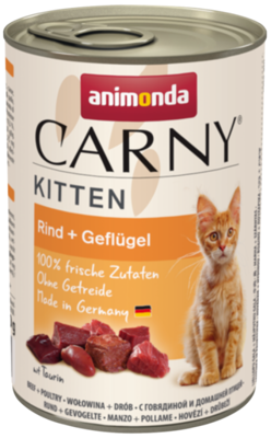 ANIMONDA Cat Carny Kitten chuť: hovězí, drůbeží 400g