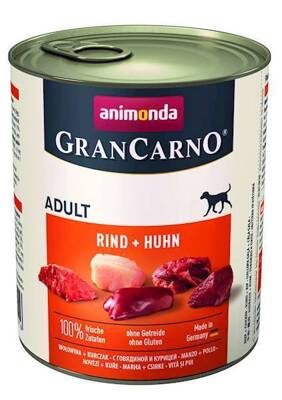 ANIMONDA GranCarno Adult Dog chuť: Hovězí maso + kuře 800g