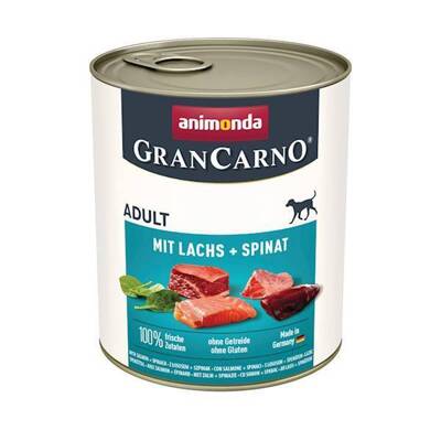 ANIMONDA GranCarno Adult Dog příchuť: losos + špenát 800g