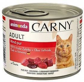 Animonda Cat Carny Adult příchuť: hovězí 200g
