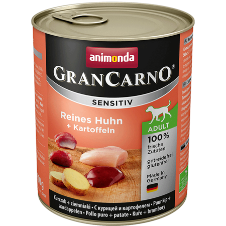 Animonda GranCarno Sensitiv Adult Dog příchuť: kuřecí + brambory 800g