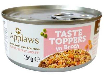 Applaws Taste Toppers Natural Mokré krmivo pro psy s kuřecím masem, šunkou a zeleninou 156g