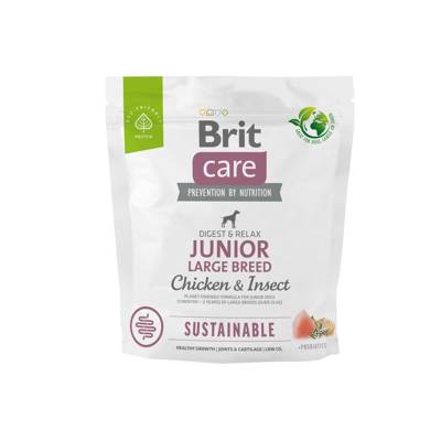 BRIT CARE Dod Sustainable Junior Large Breed Chicken & Insect 1kg