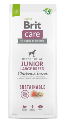 BRIT CARE Dod Sustainable Junior Large Breed Chicken & Insect 2x12kg