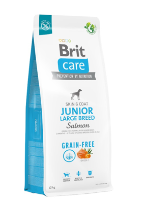 BRIT CARE Dog Grain-free Junior Large Breed Salmon 12kg + HEKTOR 900g GRATIS !!!!
