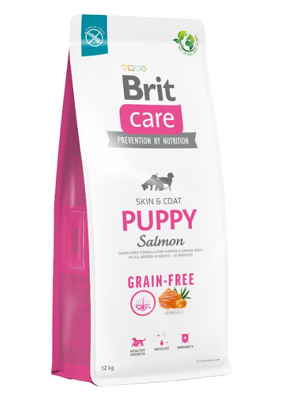 BRIT CARE Dog Grain-free Puppy Salmon 12kg