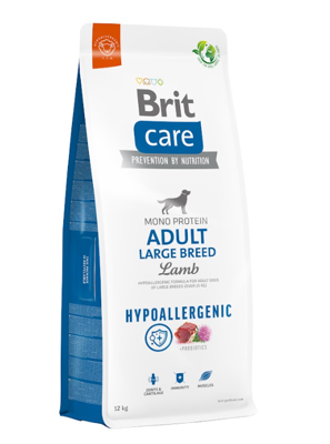 BRIT CARE Dog Hypoallergenic Adult Large Breed Lamb 12kg