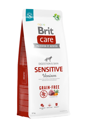 BRIT CARE Grain-free Sensitive Venison 12kg + Hektor 900g GRATIS !!!!!!