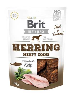 BRIT Jerky Snack Herring Meaty Coints 80g