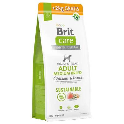 Brit Care Sustainable Adult Medium Breed Chicken & Insect 14 kg