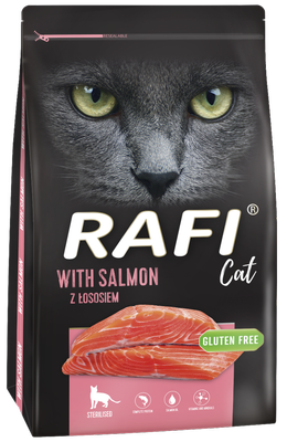DOLINA NOTECI Rafi Cat suché krmivo pro sterilizované kočky s lososem 2x7kg          