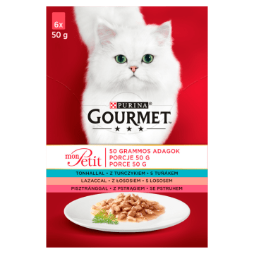 GOURMET mon Petit Cat Food - Fish MIX 6x50g   