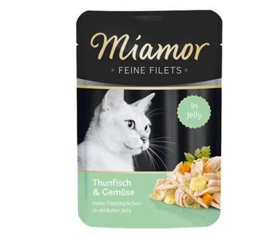 Miamor Feine Filets - mokré krmivo pro kočky filety z tuňáka se zeleninou 100g