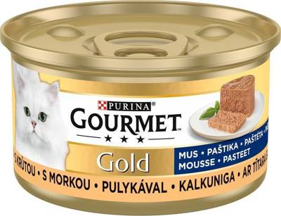 Purina Gourmet Gold pěna s krůtím masem 85g