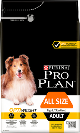 Purina Pro Plan Adult Light Optiweight Sterilised 14kg + PŘEKVAPENÍ ZDARMA !!!