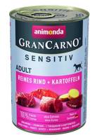 ANIMONDA GranCarno Sensitiv Adult Dog Chuť: Hovězí maso, brambory 400g